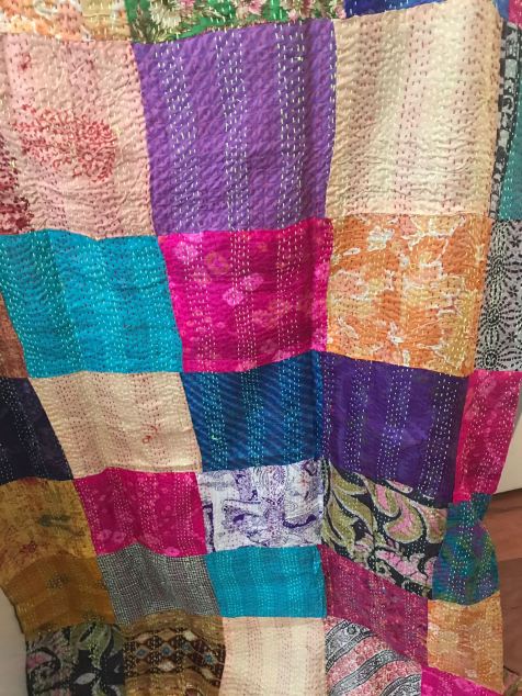 Kantha Embroidered Quilt